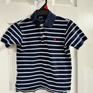 Polo by Ralph Lauren Navy Striped Kids Polo Shirt